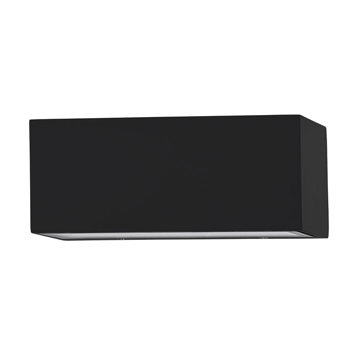 Applique Biemissione Esterno Moderna Spongano Alluminio Nero Led