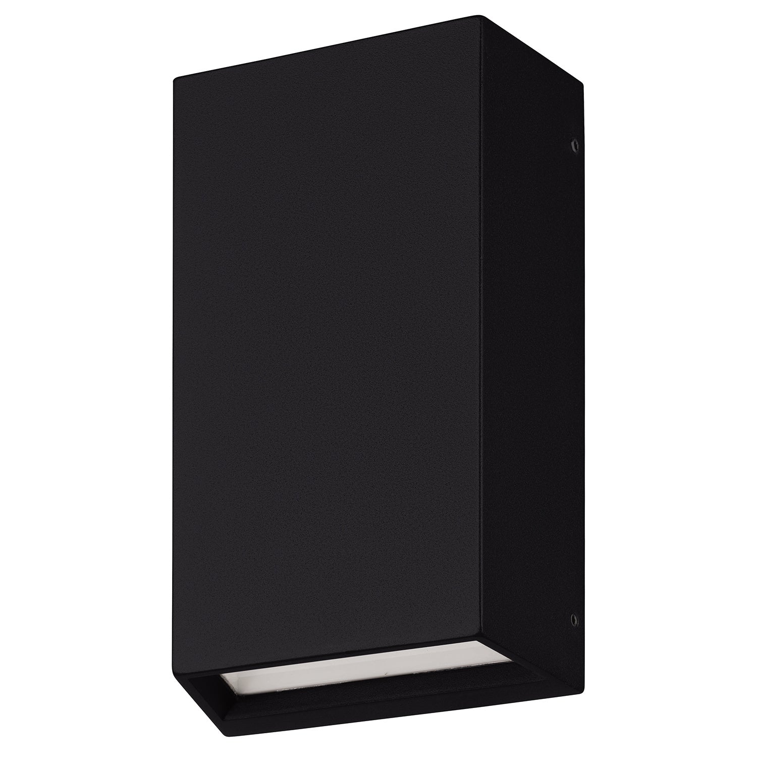 Applique Biemissione Esterno Spongano Alluminio Nero Policarbonato Trasp Led