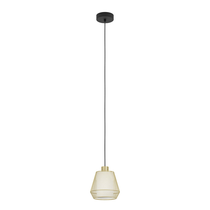 Lampadario A Sospensione Moderno Ciudadela Acciaio Nero Ottone 1 Luce E27