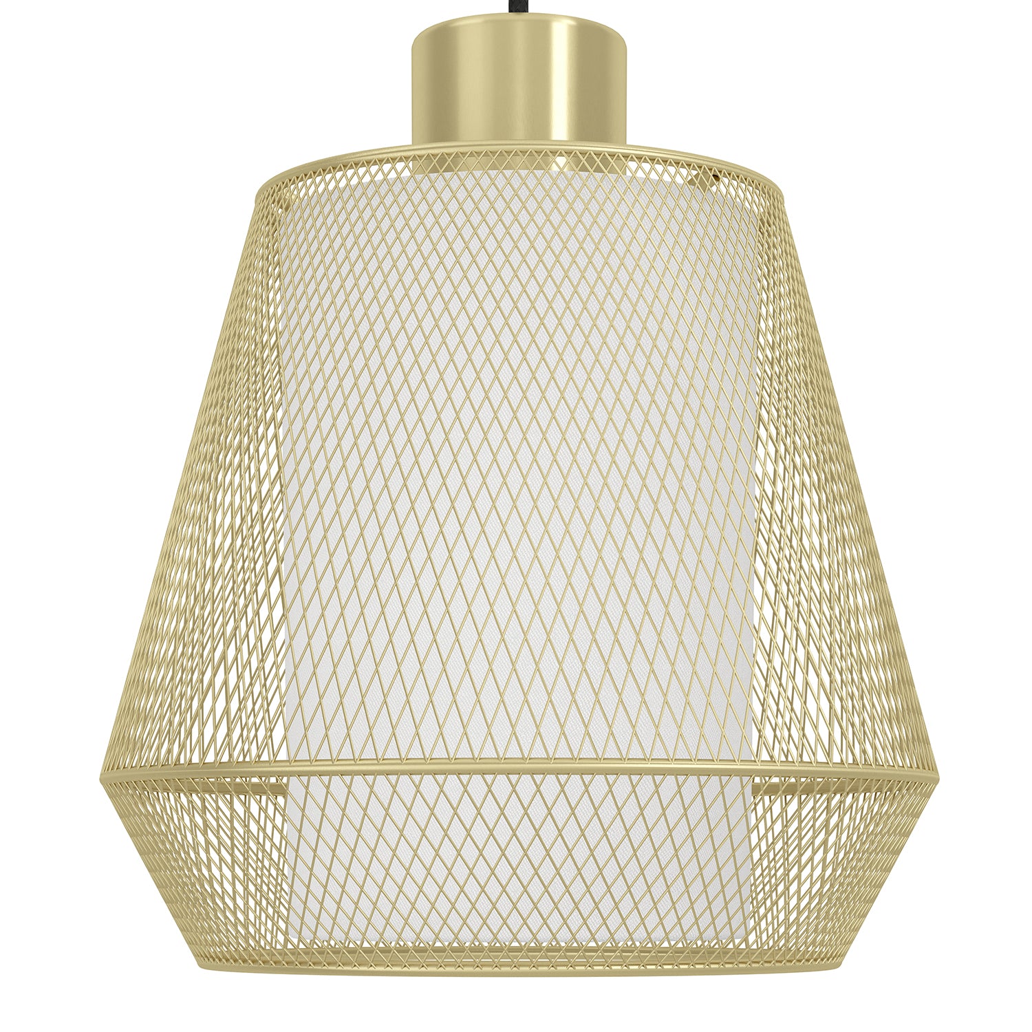 Lampadario A Sospensione Moderno Ciudadela Acciaio Nero Ottone 3 Luci E27