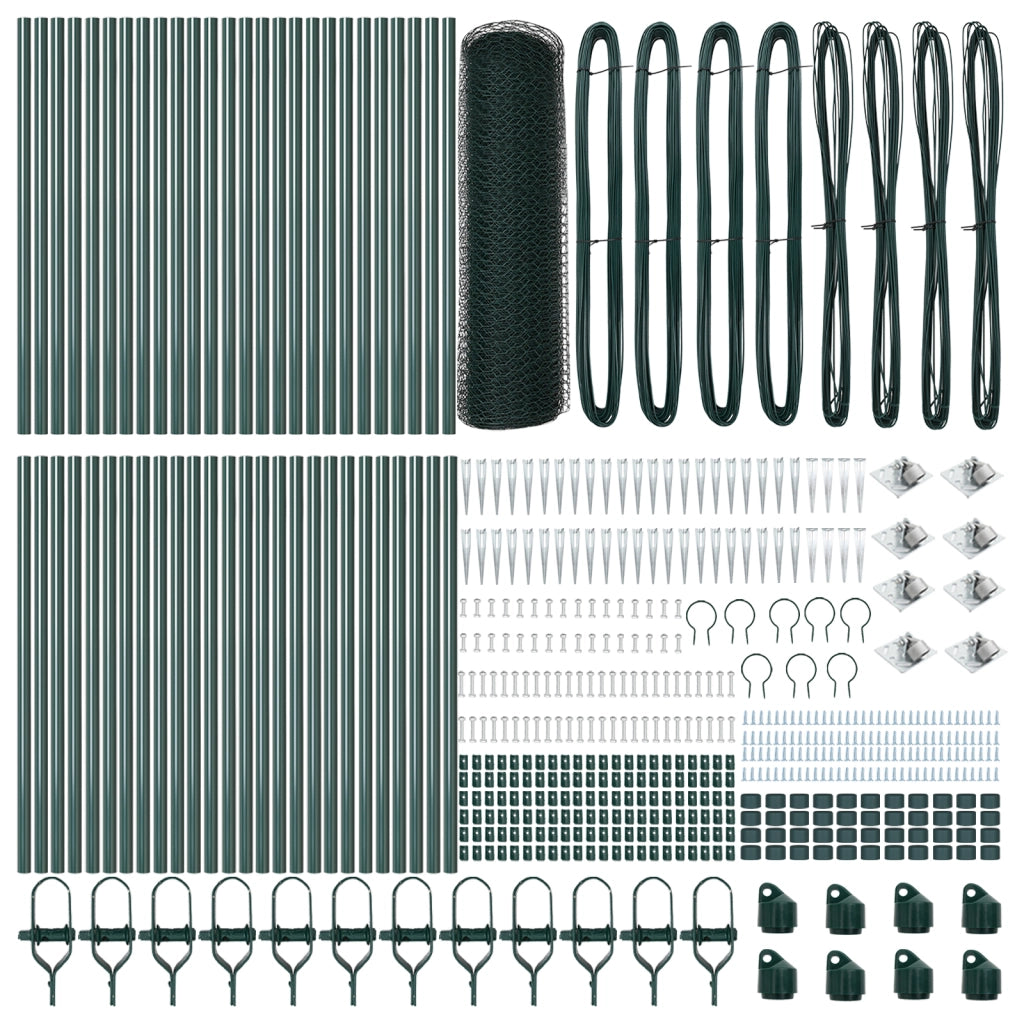 Recinzione Esagonale  Verde 1x100 m Acciaio