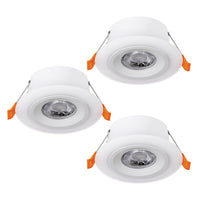 Faretto Ad Incasso Contemporaneo Calonge Policarbonato Bianco 3 Luci Led 4,8W