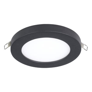 Faretto Ad Incasso Moderno Fueva Flex In Alluminio Nero Led Integrato 5,5W 4000K