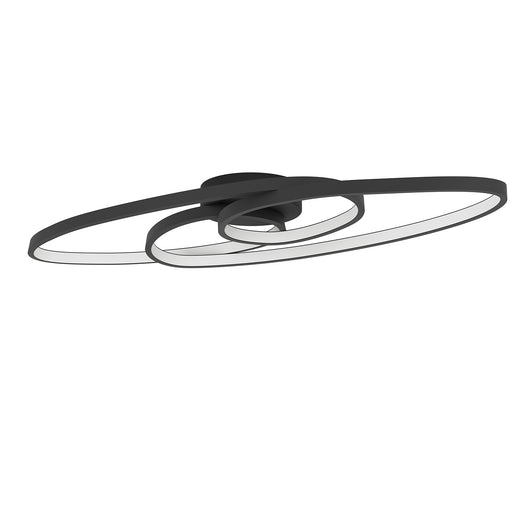 Plafoniera Contemporanea Gianella Alluminio Nero Luce Led Integrato 38W