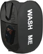 Opvouwbare wasmand per la cucina, bagno, camera da letto, stanza lavanderia, camera dei bambini, hotel e viaggi, colore nero