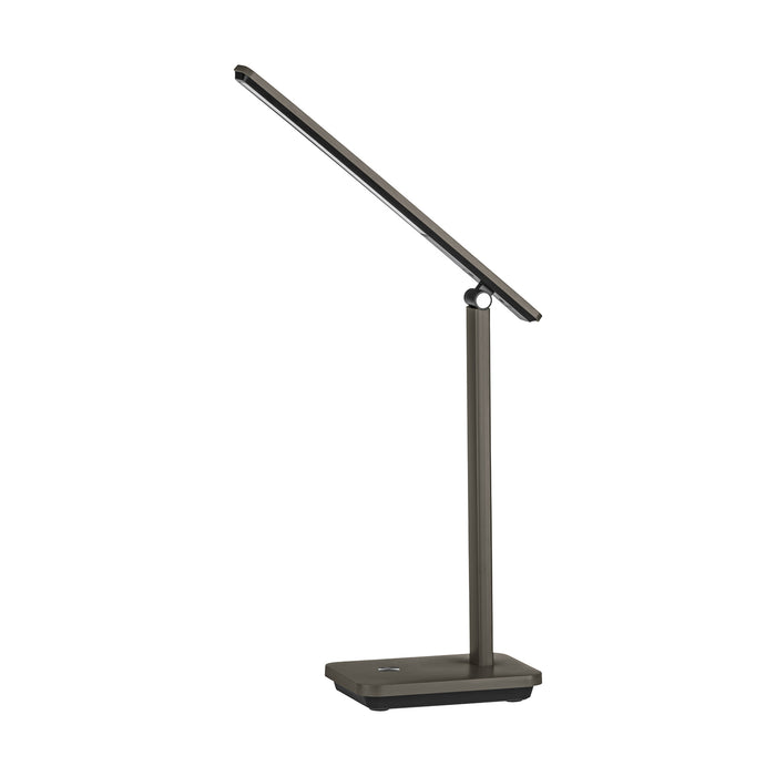 Lampada Da Tavolo Minimal Iniesta Policarbonato Nero Luce Led Integrato 3,6W