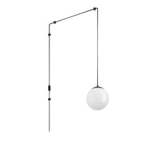 Lampadario A Sospensione Minimal Rondo 3 Acciaio Nero Vetro 1 Luce E27