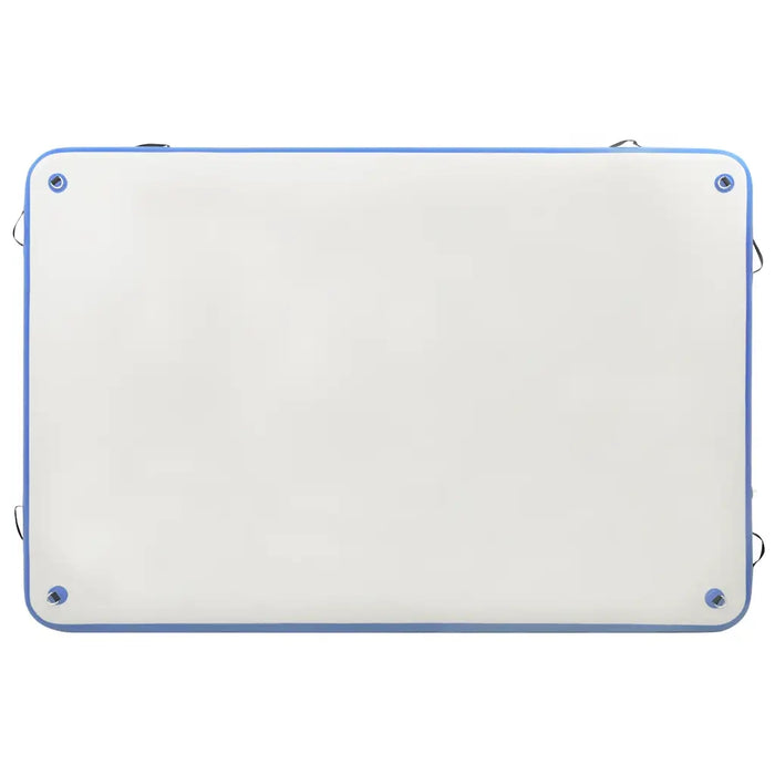 Tappeto Galleggiante Gonfiabile Blu e Bianco 300x200x15 cm cod mxl 61916