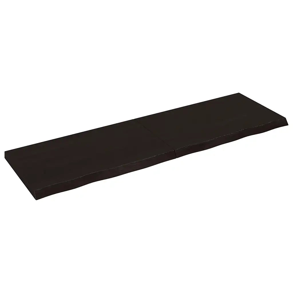 Piano Tavolo Marrone 200x60x(2-6) cm Rovere Massello Trattatocod mxl 120788