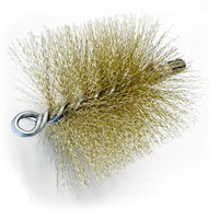 SCOVOLO TONDO ATTACCO FILETTATO 12MA Ø100 mm PULIZIA STUFA CANNA FUMARIA CEBO