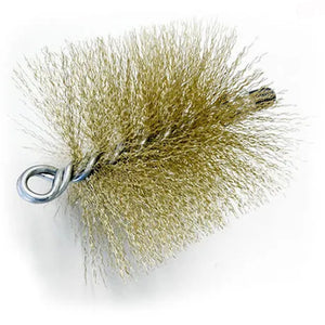 SCOVOLO TONDO ATTACCO FILETTATO 12MA Ø50 mm PULIZIA STUFA CANNA FUMARIA CEBO