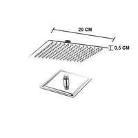 Soffione doccia in acciaio inox cromato anticalcare e girevole