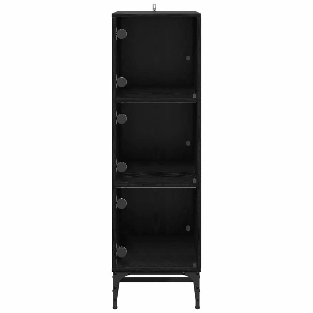 Credenza Rovere Nero 35 x 37 x 117 cm 883539