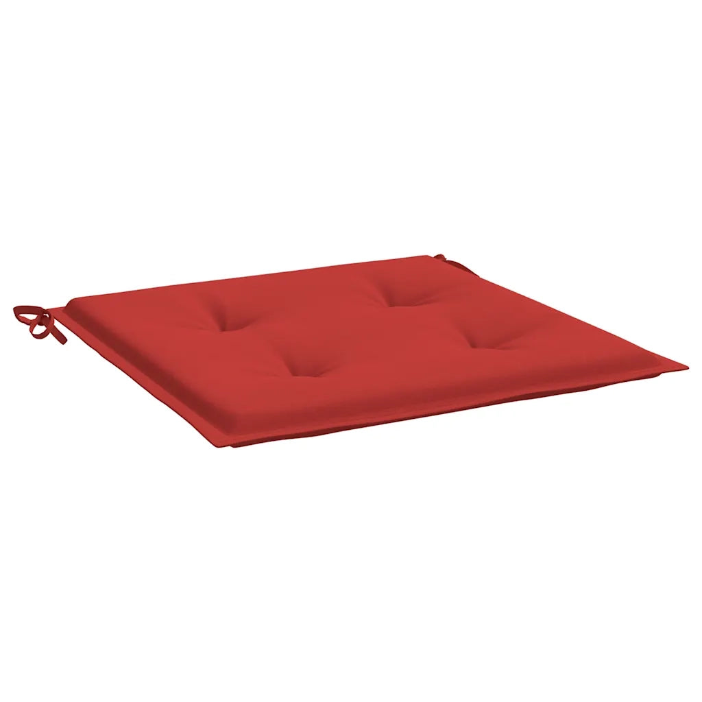 Cuscini per Sedia 4 pz Rossi 50x50x4 cm in Tessuto Oxford 314050