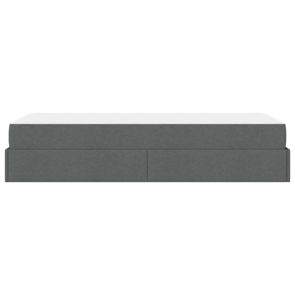 Struttura letto con materasso 2 pcs Grigio Sfumato Tessuto 3399460