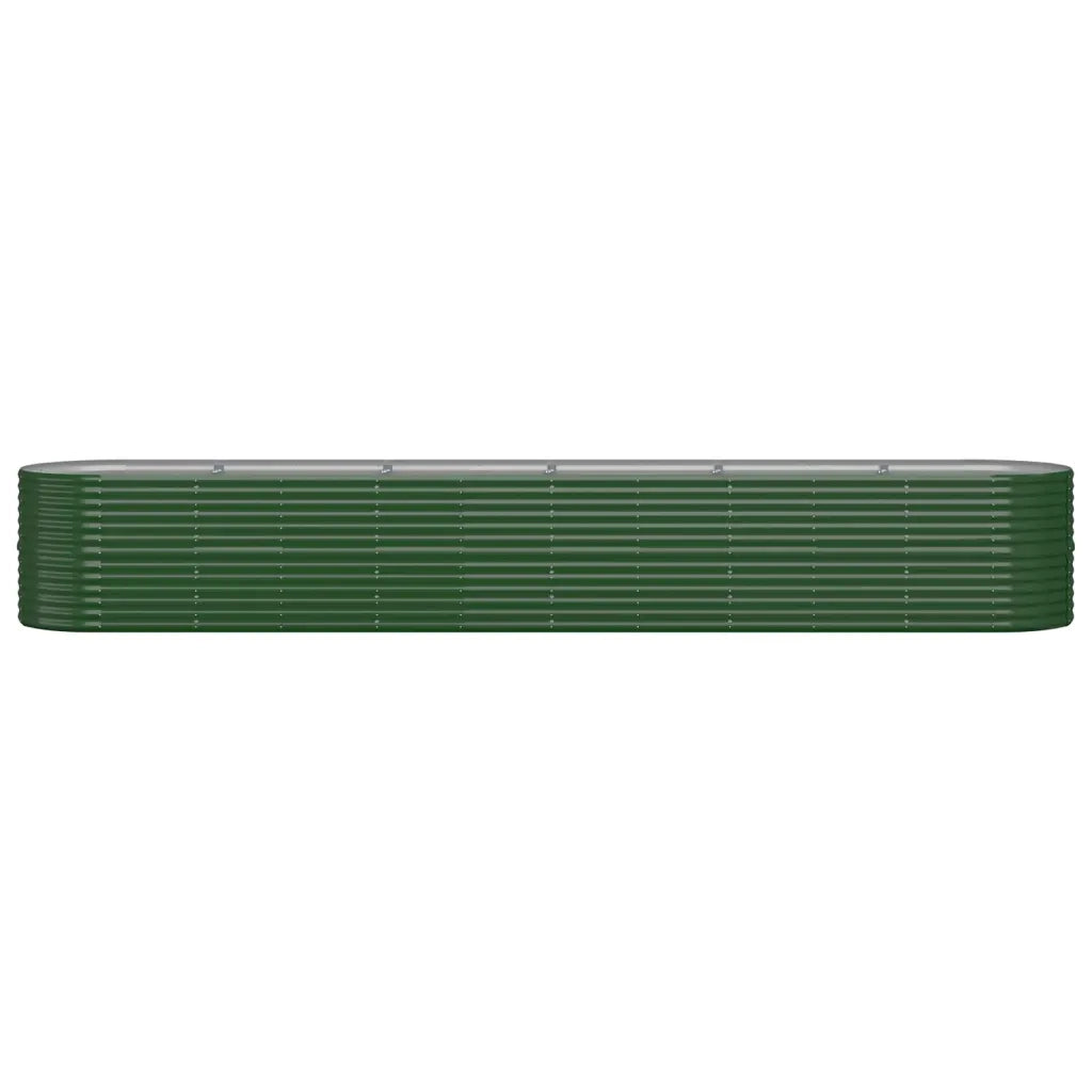 Letto Giardino Acciaio Zincato 440x80x68 cm Verde 318968