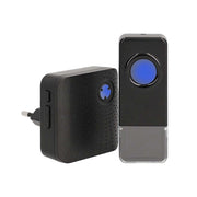 Kit Campanello Senza Fili 110dB Portata 150m IP55 58 Melodie Nero Nedis