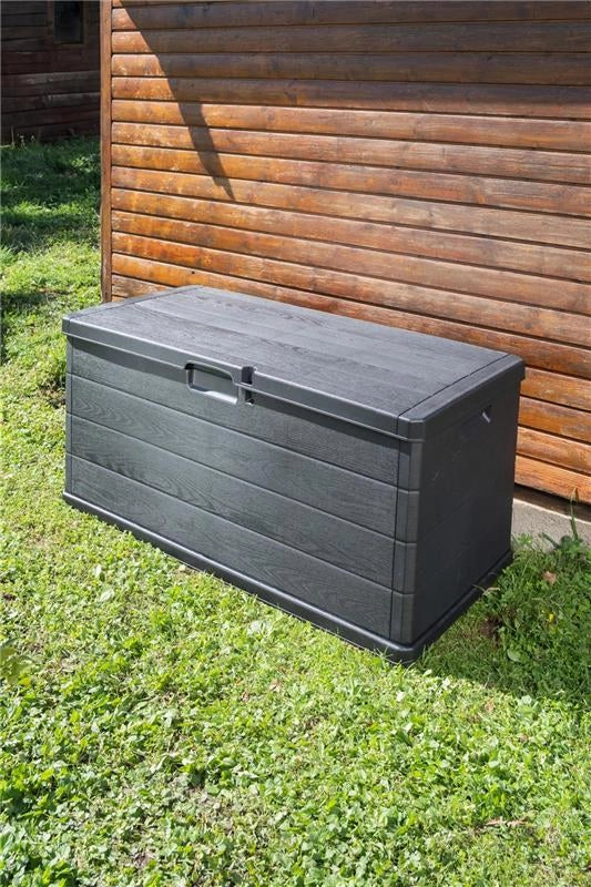 MAURY'S BAULE CASSAPANCA HARDWOOD 340 LT DA ESTERNO IN RESINA 118X59XH57 CM ANTRACITE