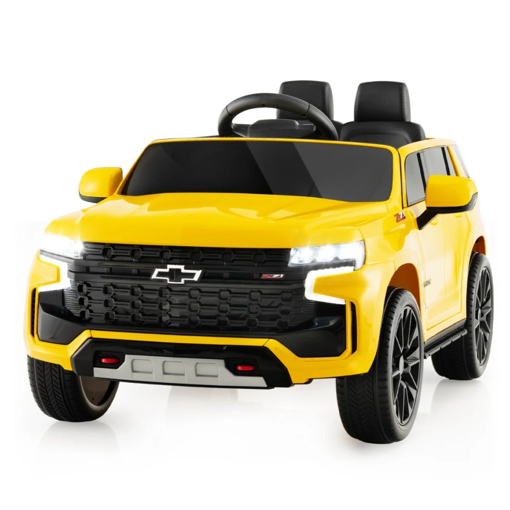 Auto elettrica per bambini 68 x 104 x 53 cm avvio one-touch musica integrata PP giallo 20_0013724