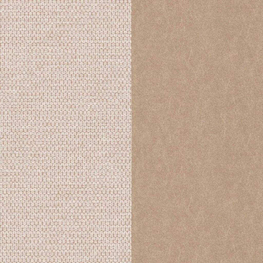Set 2 sedie da pranzo Hispanohogar ferro e tessuto beige 88×50×60 cm