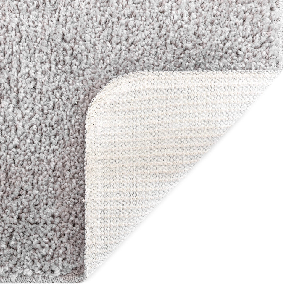 Tappetino da Bagno Rettangolare Grigio 50x80 cm in Polipropilene Antiscivolo
