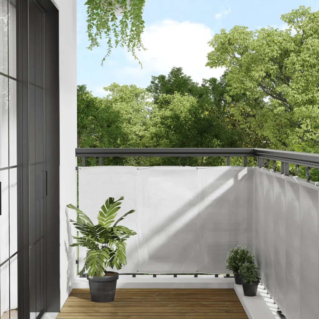Paravento Balcone Grigio chiaro 90x400cm 100% Poliestere Oxfordcod mxl 91690