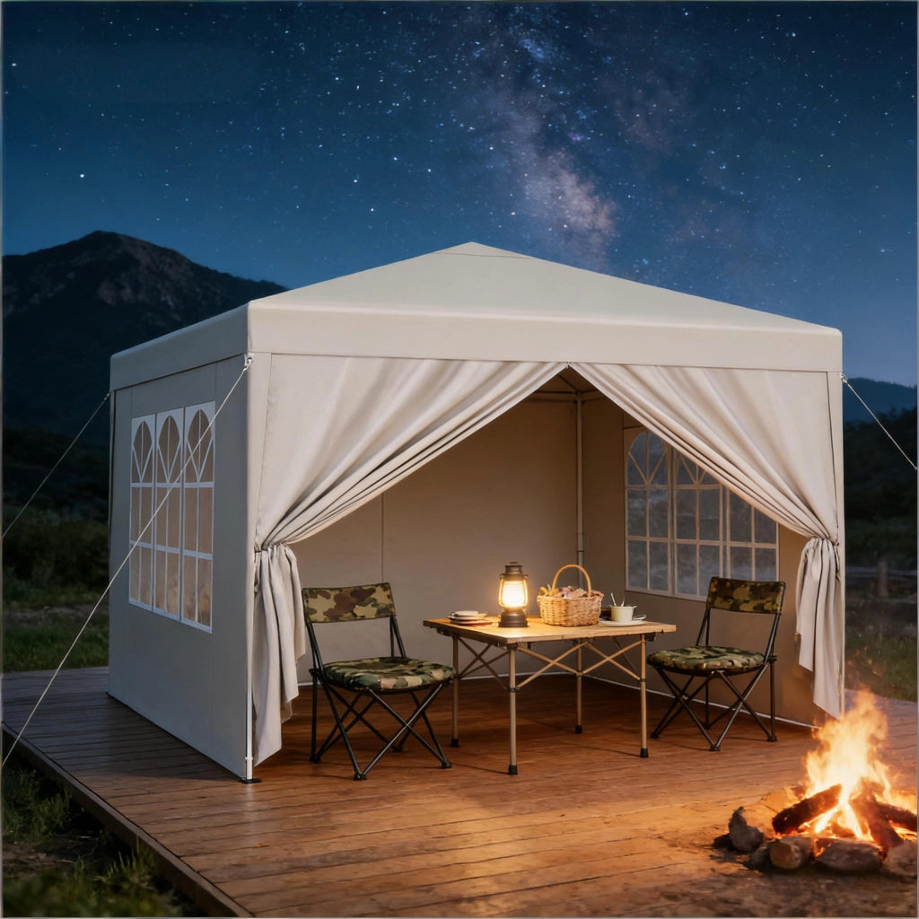 Gazebo Moderno Giardino del Mirebo Rifugio sul tetto Aperto per patio matrimonio ristorazione ed eventi (solo con gazebo)