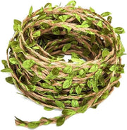 Tessuto di Juta per Decorazione di Festa - 10m con Foglia per Decorazione di Giardino