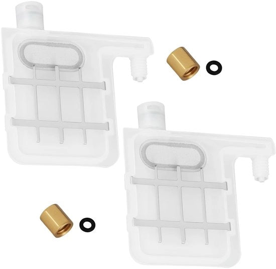 Demper di Raffreddamento per Rete - 2 Pezzi - Viti a Ghiaccio in Ottone - Scatola in Plastica - Disegno a Doppia Rete