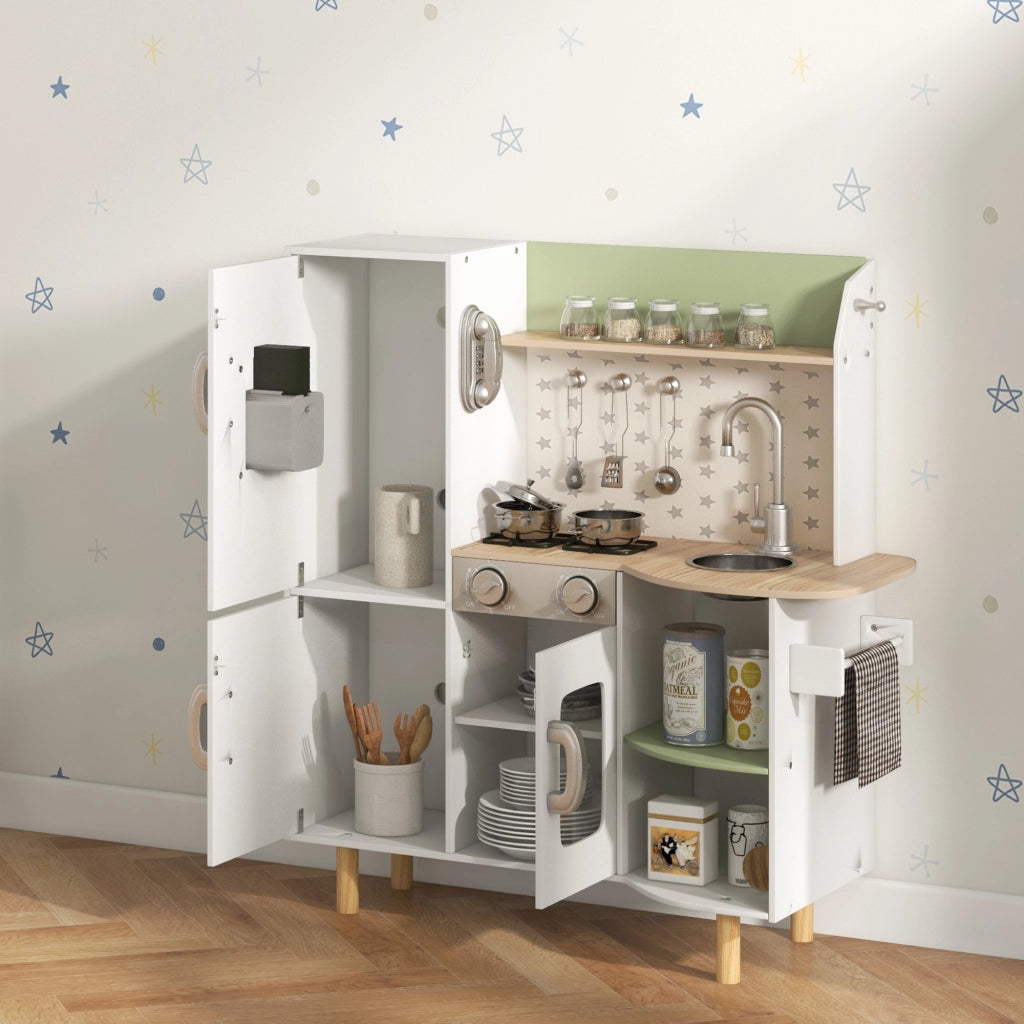 Casetta Bambini Cucina Gioco ¨C zephmum ¨C Bianco 84x34x89 cm