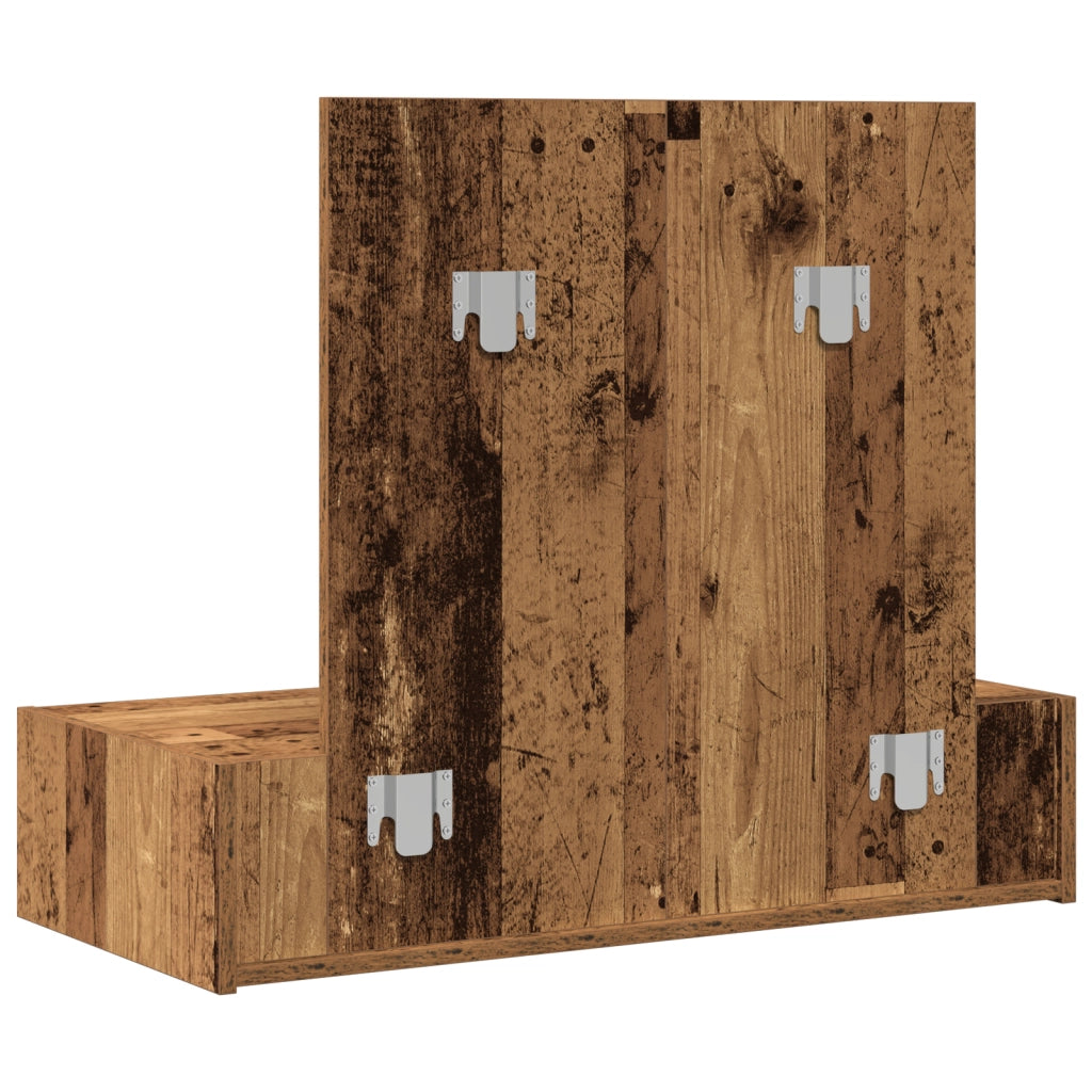 Specchiera da parete Legno antico 83x40x70 cm