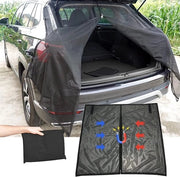 Porta a sbalzo, copertura bagagliaio, ombreggiatura, 170 x 140 cm, lunotto posteriore, veicolo, rete antinsettoli, tende, tenda, per tetto, furgone, camper, bestelloader, tenda per campeggio