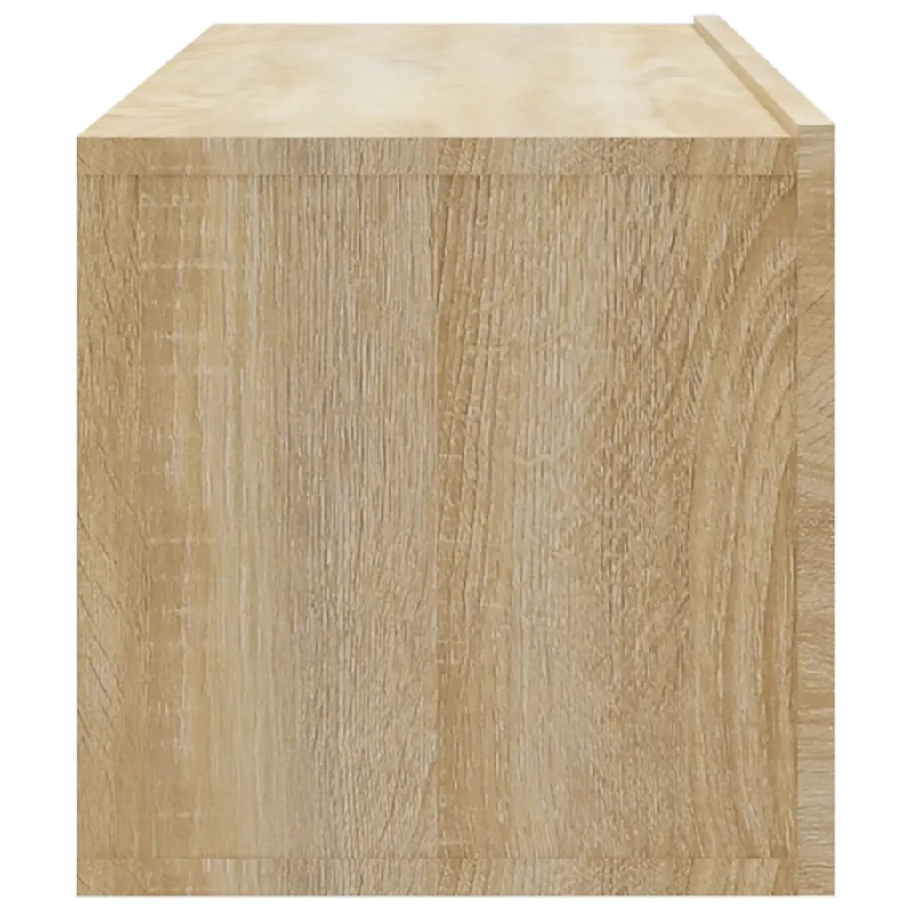 Mobili TV da Parete 2 pz Rovere Sonoma 100x30x30 cm in Legno