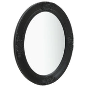 Specchio da Parete Stile Barocco 50x60 cm Nero 320351