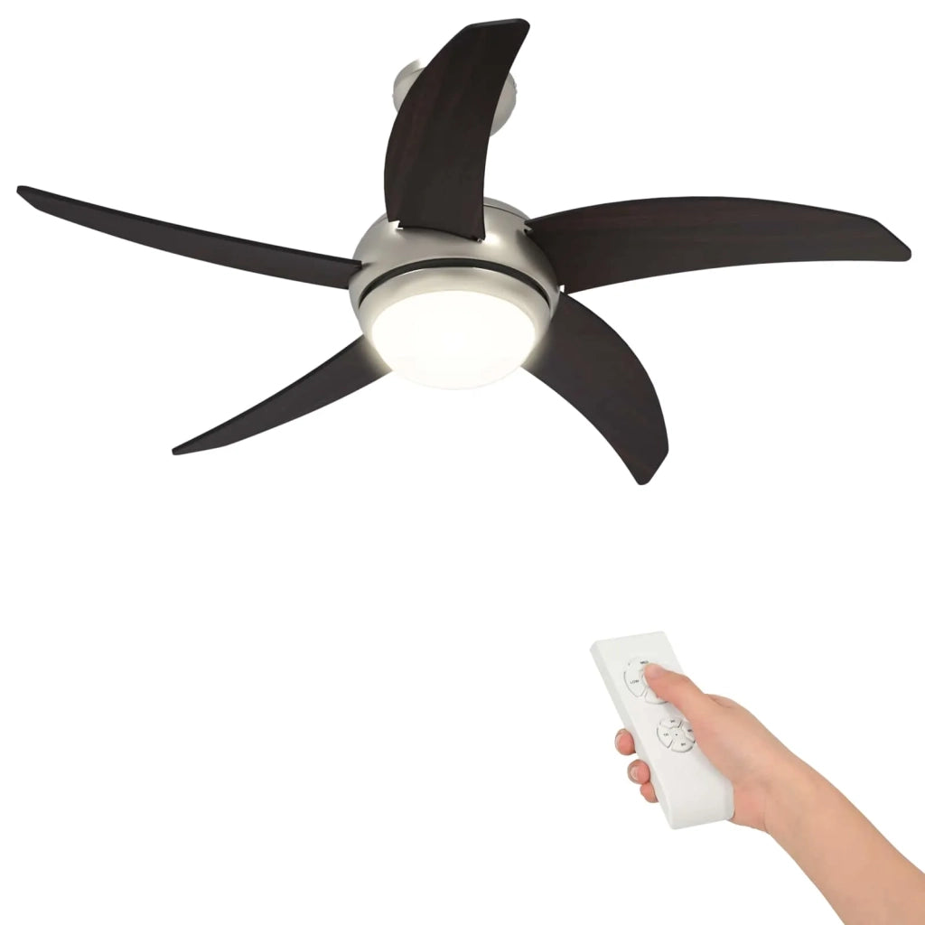 Ventilatore da soffitto con luce e telecomando Ø 110 cm 42035653