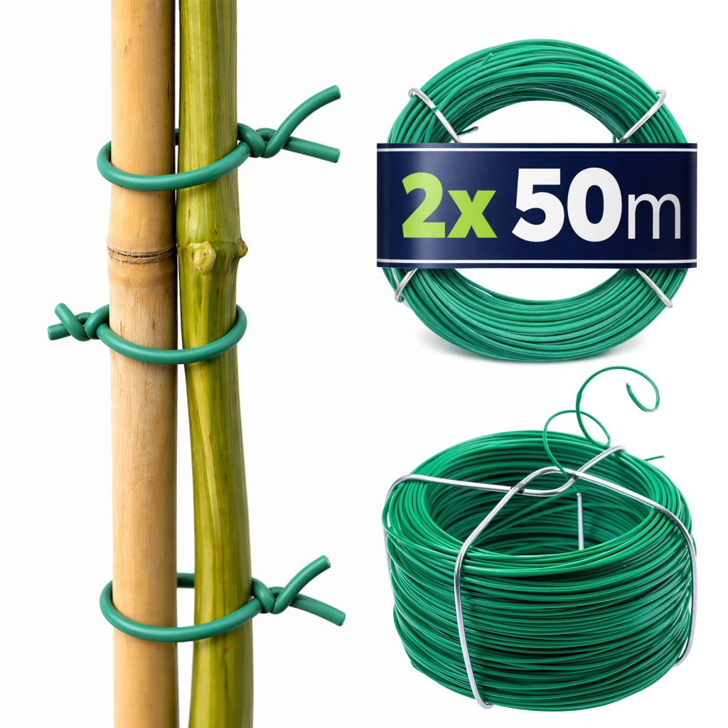 KADAX Drut ogrodowy pokryty PVC 50m 2szt P25413 K1
