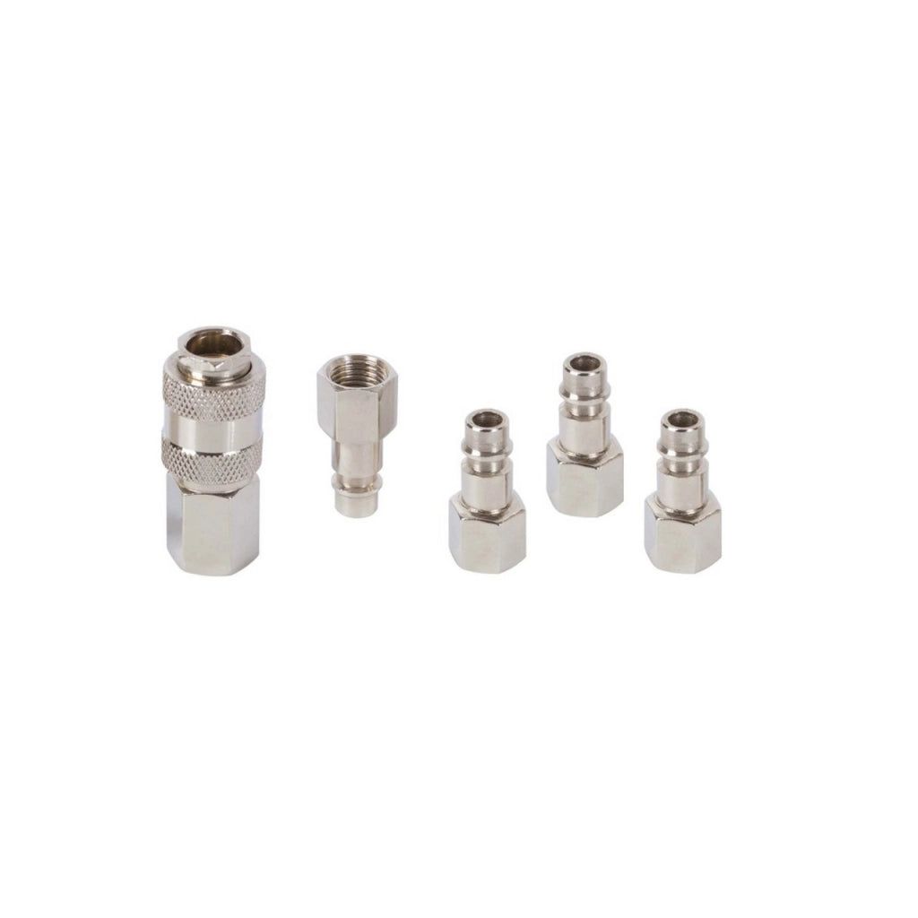Set Raccordi Rapidi Aria Compressa, 5 Pezzi, Grigi - PRACR05/B