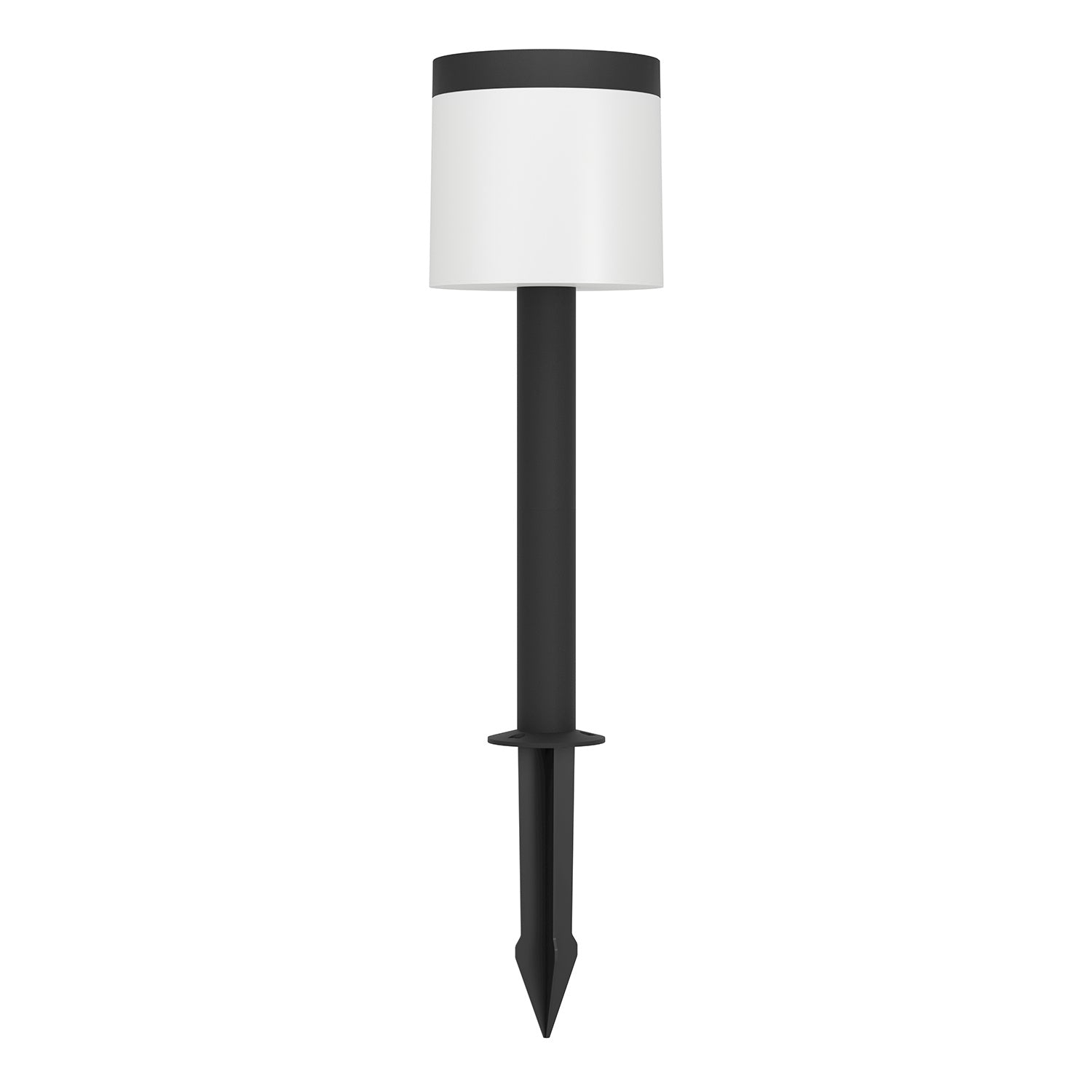 Luce Solare Picchetto Esterno Moderna Pantete Policarbonato Nero E Bianco Led