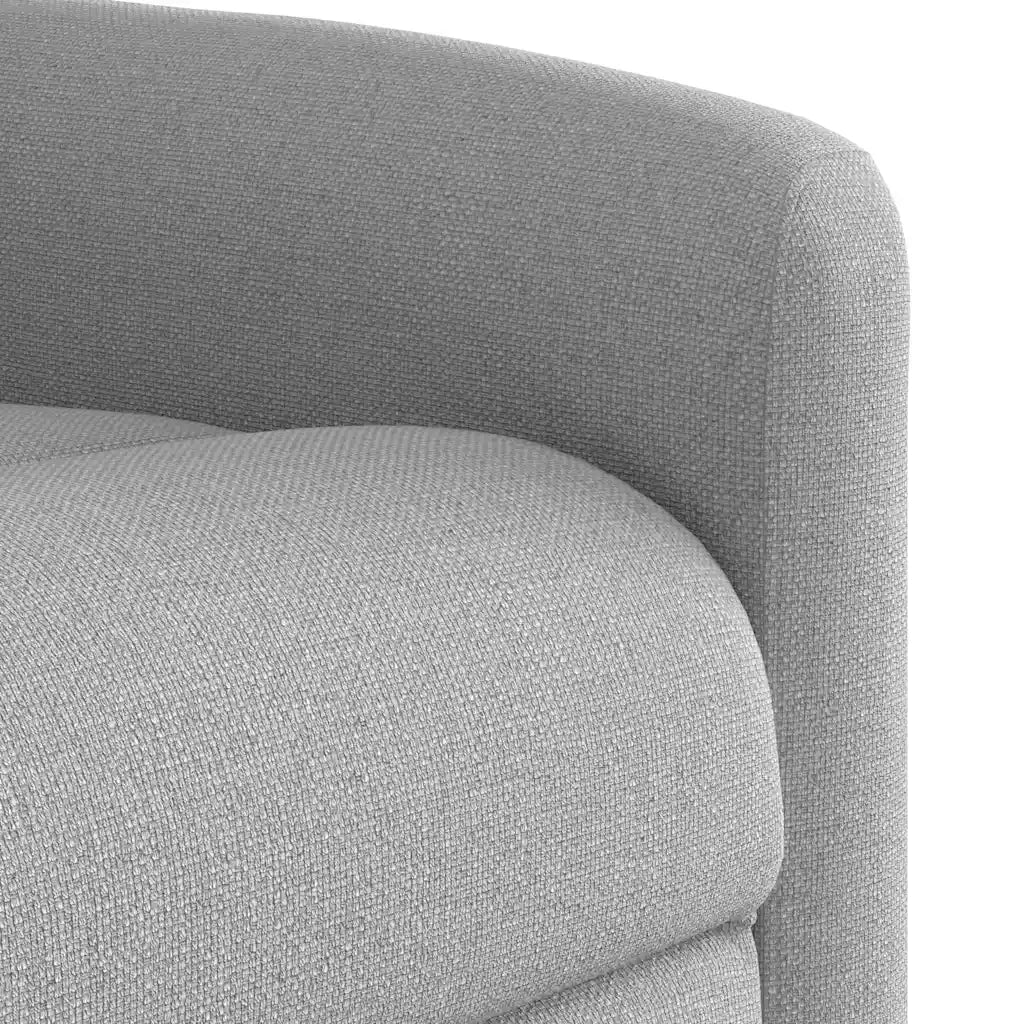Divano Sedia-Poltrona Massaggiante Reclinabile Grigio Nuvola in Tessuto 598660