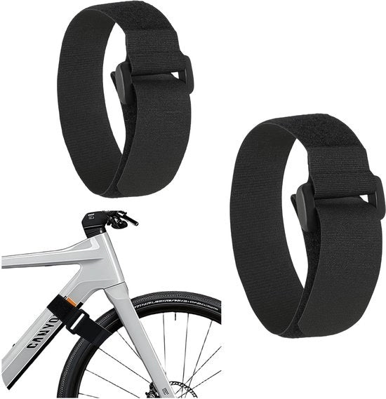Doppio set di cinture per bicicletta, 60 cm cinture per bicicletta Cinture regolabili con chiusura a clip per l'immagazzinamento Cinture riciclabili per la montaggio a parete Per passeggiate, yoga, tappeti, campeggio, bicicletta