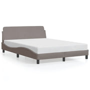 Letto matrimoniale | Letto per adulti | Giroletto Dover Tortora 140x200 cm in Tessuto