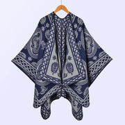 Sciarpe, scialli e mantelle calde da donna in jacquard di cashmere spesso, in stile europeo e americano, per autunno e inverno.