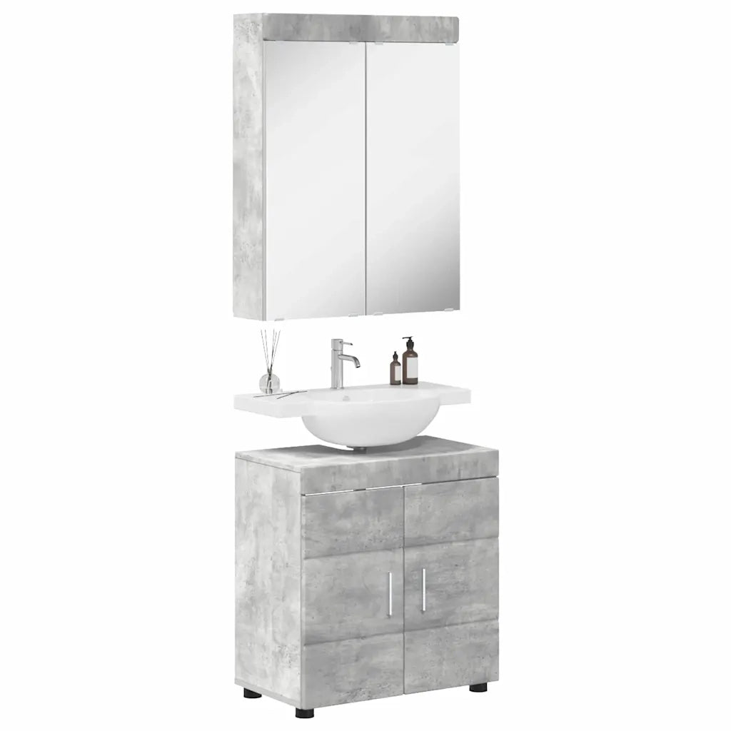 Set di mobili per il bagno TULUM 2 pcs Grigio cemento 3398017