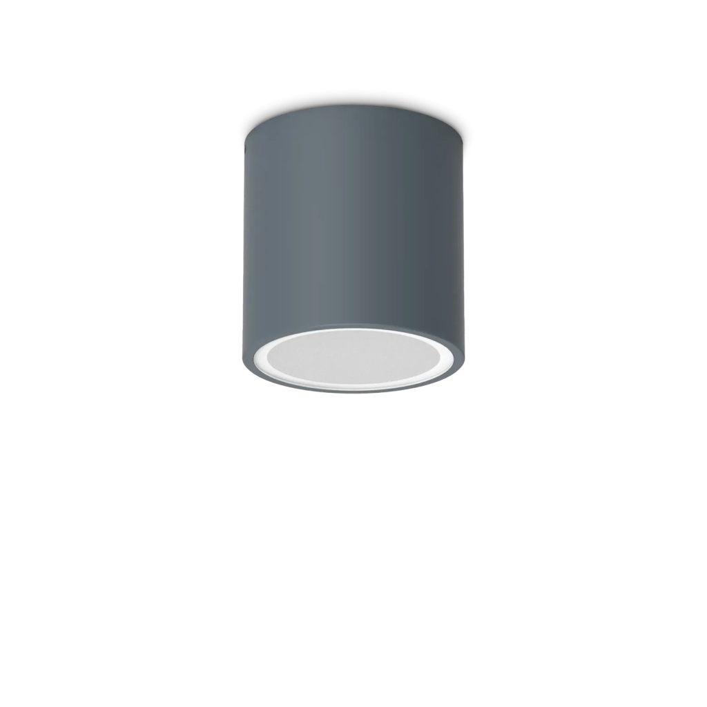 TECHO ROUND FARETTO DA SOFFITTO PER ESTERNO IP54 1 LUCE GU10 D.9CM ANTRACITE