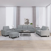 Set di Divani 4 pz Grigio Chiaro in Tessutocod mxl 83134