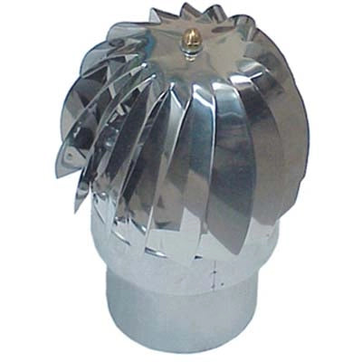 VENTOLINO GIREVOLE BASE TONDA MASCHIO INOX 304  CM 13