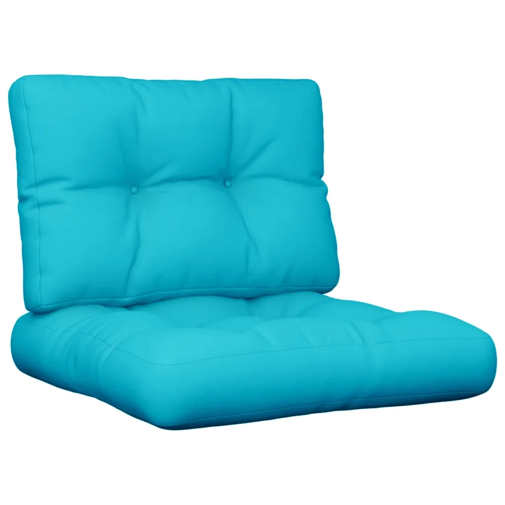 Cuscini per Pallet 2 pz Turchese in Tessuto 360688
