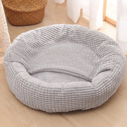 Cuscino per gatti, letto per gatti, pieghevole, per gatti o piccoli cani, morbido, peloso piuma sintetica S(40x40x22cm)