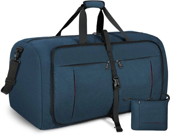 Borsa sportiva e borsa weekend 65L - Impermeabile e leggera - Opaca nera