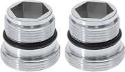 Adattatore maschile-maschile - 2 pezzi - Acciaio - Adatto per rubinetto cucina - M18.5-M22